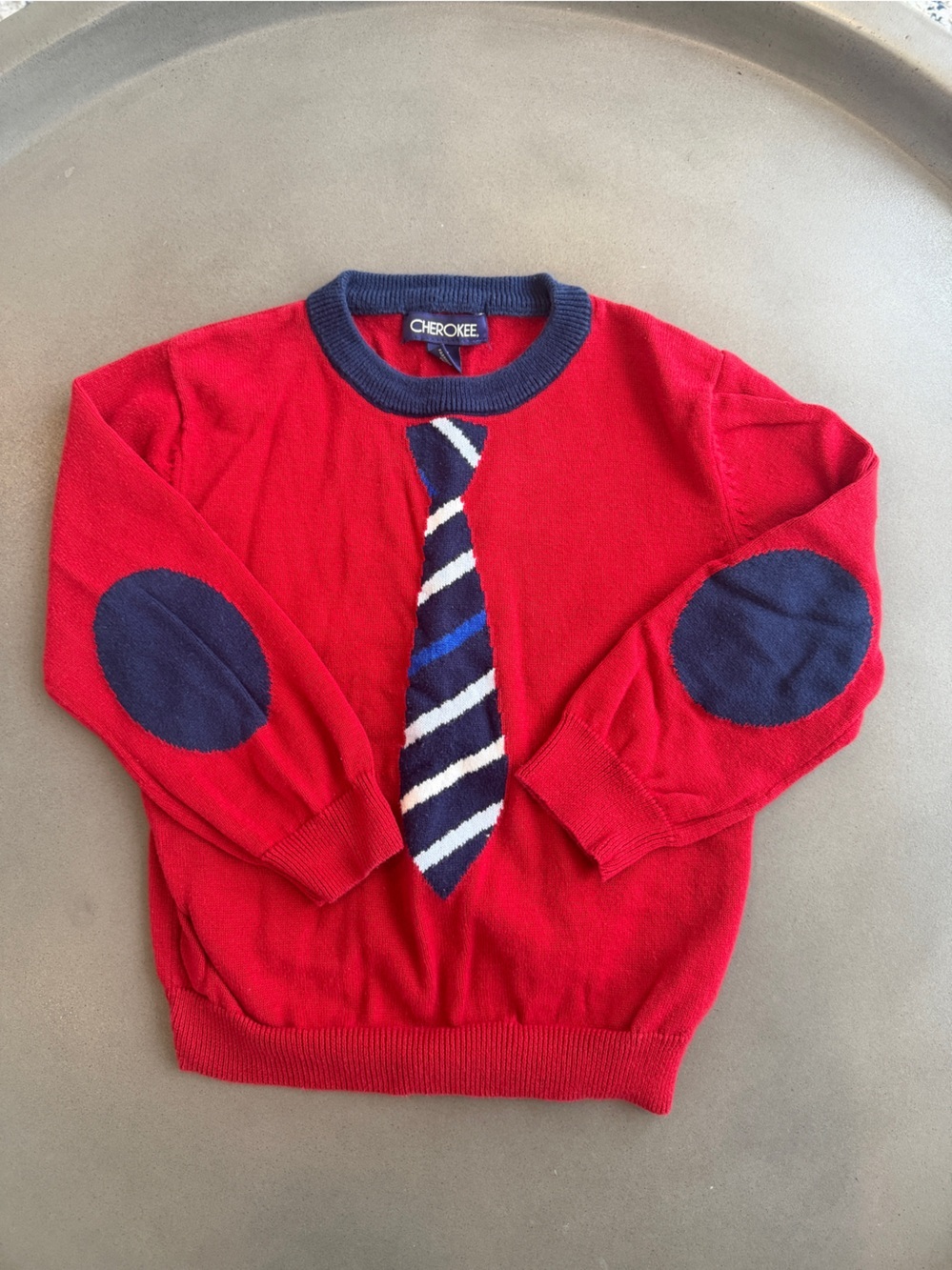 Boys Cherokee Tie Sweater Size 3T